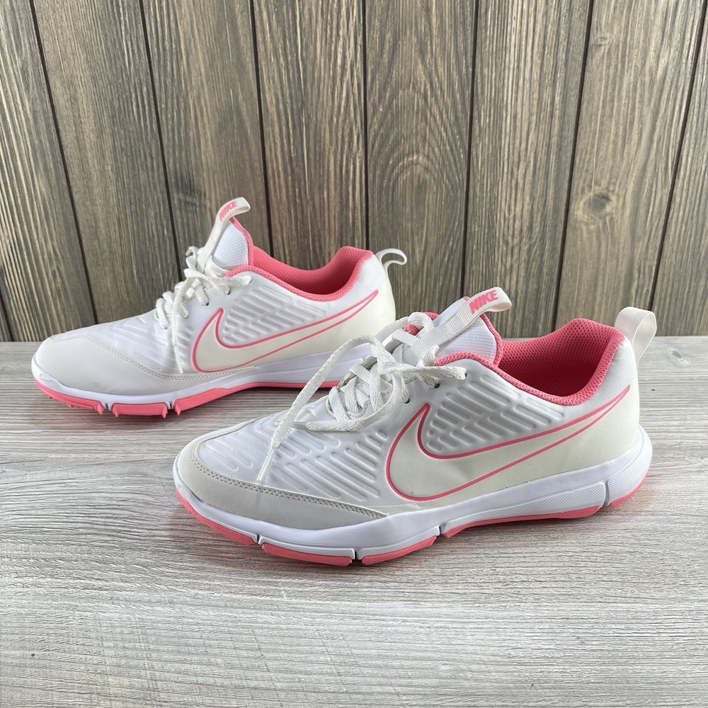 Nike White and Pink Athletic Shoes - Picture 9 of 14